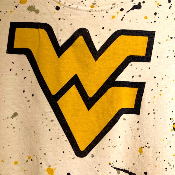 Creative Apparel concepts Tops Ladies West Virginia Paint Splattered Tee Poshmark